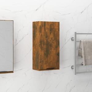Wall-mounted Bathroom Cabinet Smoked Oak 32x20x67 cm
