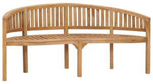 Ivan Banana Shape Garden Seating Bench Large In Natural