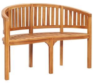 Ivan Banana Shape Garden Seating Bench Small In Natural