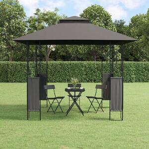 Unity Fabric Gazebo With Roof In Anthracite