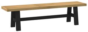 Crowley Wooden Dining Bench With A-Shaped Legs In Natural