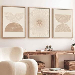 Sapphira Wooden 20x30cm Solstice Art of Frame Set of 3 in Multicolour