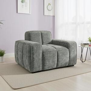 Pelaro Fabric 1 Seater Sofa in Grey