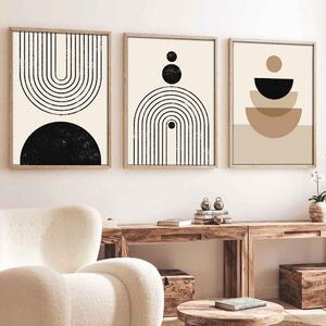 Sapphira Wooden 20x30cm Urban Zen Art Frame Set of 3 in Multicolour