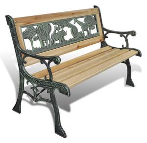 Adyta Outdoor Wooden Animals Design Seating Bench In Natural