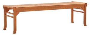 Amvi Wooden 3 Seater Garden Bench In Natural