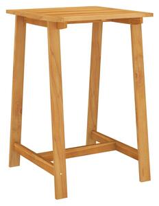 Roslyn Square Wooden Garden Bar Table In Natural