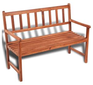 Sadie Wooden Garden Seating Bench In Brown