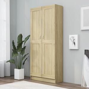 Nancia Wooden Wardrobe With 2 Doors In Sonoma Oak