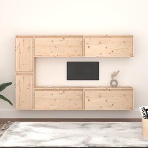 Hadria Solid Pinewood Entertainment Unit In Natural