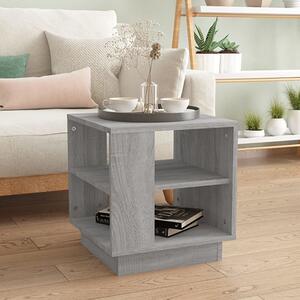 Batul Wooden Coffee Table With Undershelf In Grey Sonoma Oak
