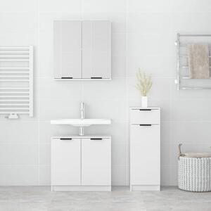 Malibu Wooden Bathroom Furniture Set In White