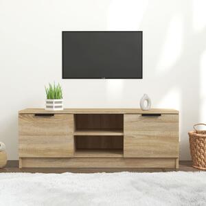 Greco Wooden TV Stand With 2 Doors In Sonoma Oak