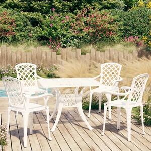 Dillon Cast Aluminium 5 Piece Bistro Set In White