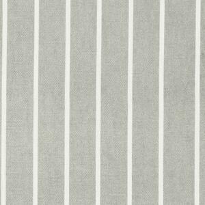 ANTE DECOR Burgess Printed Cotton Stripe Fabric Soft Grey