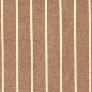 ANTE DECOR Burgess Printed Cotton Stripe Fabric Sienna