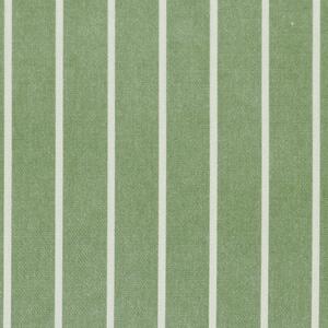 ANTE DECOR Burgess Printed Cotton Stripe Fabric Green