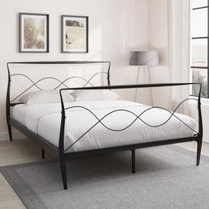 Rochelle Metal King Size Bed In Black