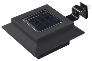 Outdoor Solar Lamps 12 pcs LED Square 12 cm Black