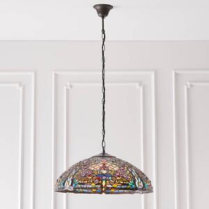 Alcoa Glass Pendant Ceiling Light In Multicolour