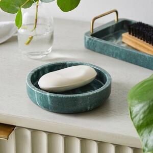 Nouveau Green Marble Resin Soap Dish