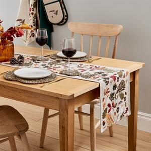 Woodland Recycled Cotton Table Runner Natural