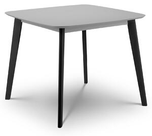 Casa 4 Seater Square Dining Table, Grey and Black Grey
