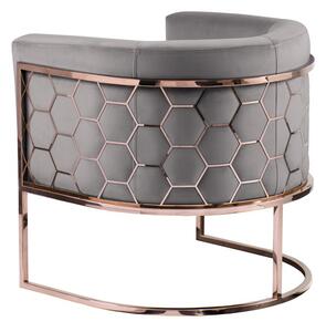 Alveare Tub Chair Copper - Dove Grey