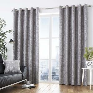 Africa Ready Made Eyelet Curtains Graphite