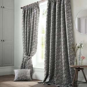 Bayford Lined Ready Made Pencil Pleat Curtains Grey
