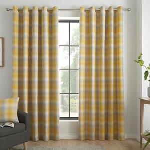 Lincoln Ready Made Eyelet Curtains Ochre