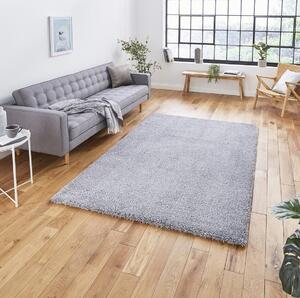 Sierra 9000 Plain Shaggy Rug Grey