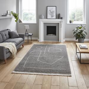 Boho A474 Berber Rug Grey Cream