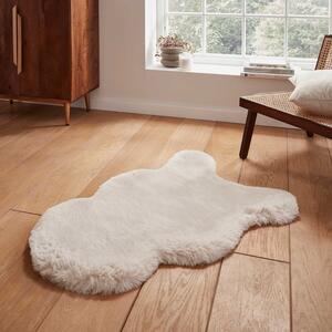 Super Teddy Single Faux Sheepskin 60cm x 90cm Rug Beige