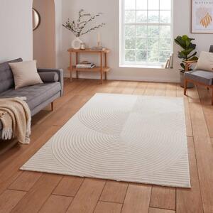 Flores 1924 Modern Recycled Washable Rug Cream