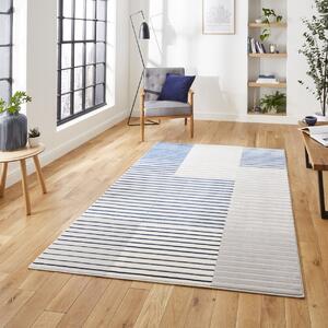 Apollo 2681 Modern Linear 120cm x 170cm Rug Grey Navy