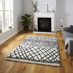 Scandi Berber G274 Rug White Black