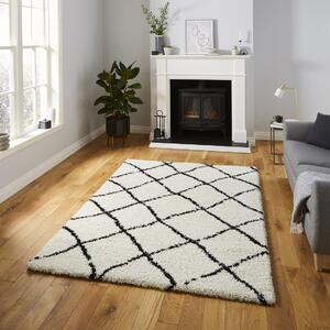 Scandi Berber G257 Rug White Black