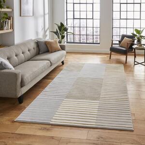 Apollo 2681 Modern Linear 80cm x 150cm Rug Grey Gold