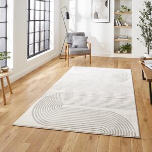 Apollo 2683 Modern Linear Rug Grey Ivory