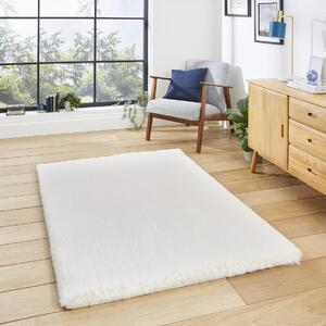 Super Teddy Plain Shaggy Rug Ivory