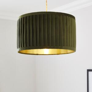 Sawyer Pleated Velvet Drum Lamp Shade