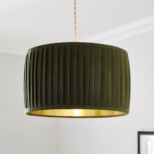 Sawyer Pleated Velvet Drum Lamp Shade