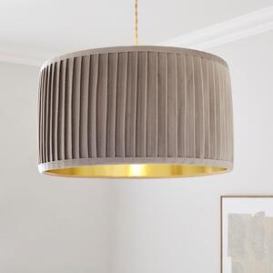 Sawyer Pleated Velvet Drum Lamp Shade