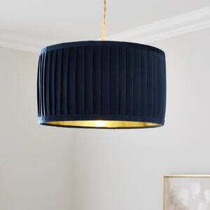 Sawyer Pleated Velvet Drum Lamp Shade