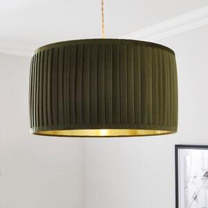 Sawyer Pleated Velvet Drum Lamp Shade