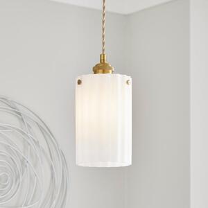 Fluted Ribbed Easy Fit Pendant Shade