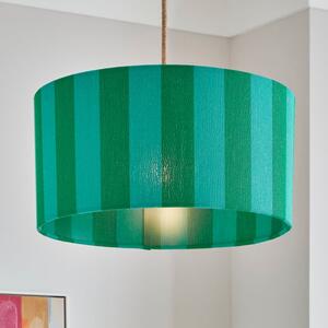 Beatrice Stripe Shallow Drum Lamp Shade