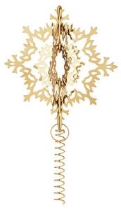 Georg Jensen Ice Flower Christmas tree topper Gold-plated