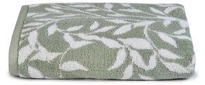 Dreams and Drapes Sandringham Sage Towel Green/White